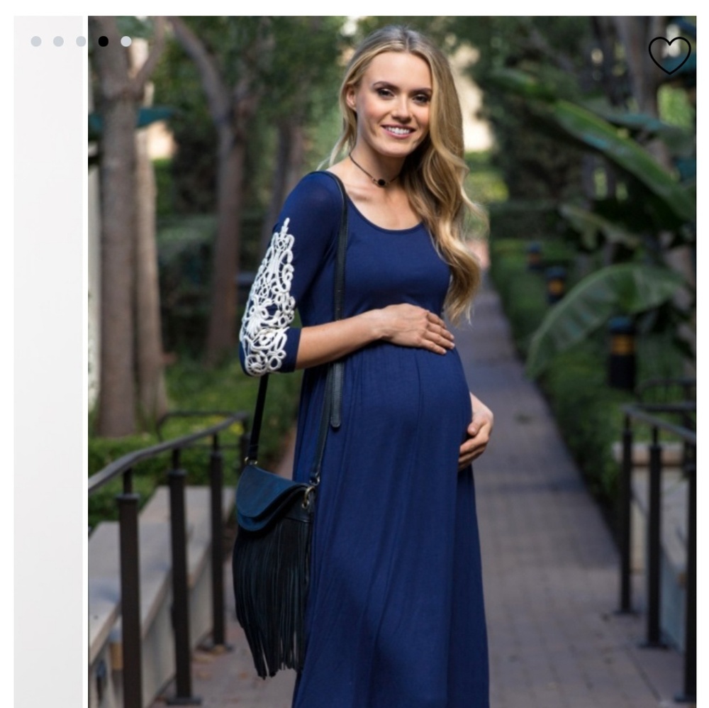 PinkBlush Navy maternity dress